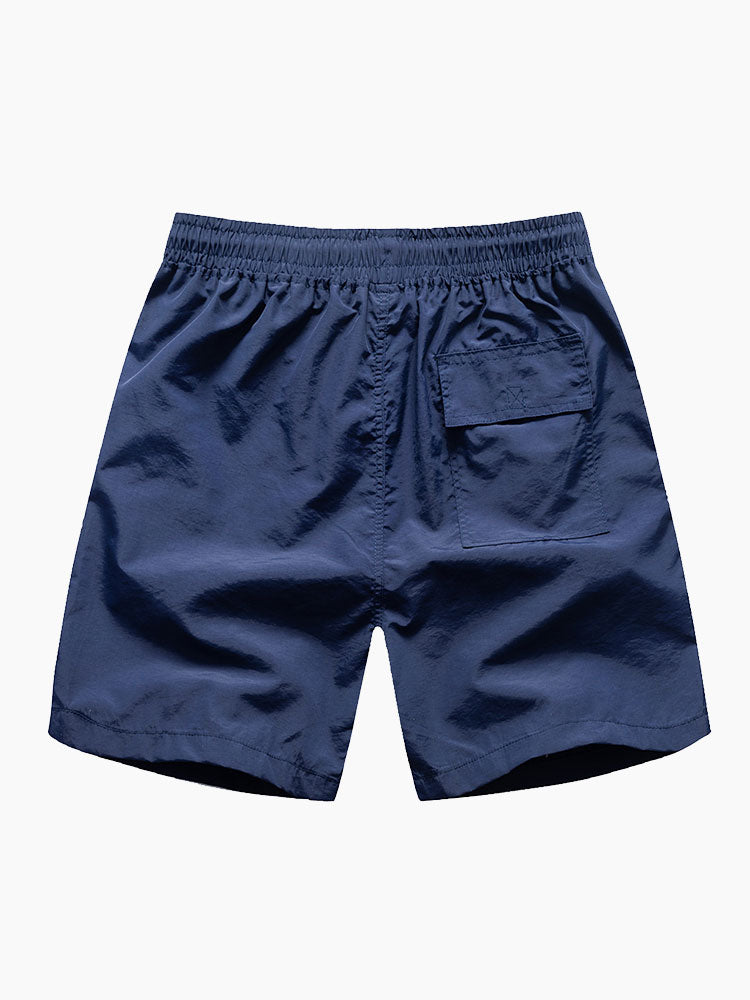 Kevin Brushstroke Print Button Up Shirt & Swim Shorts