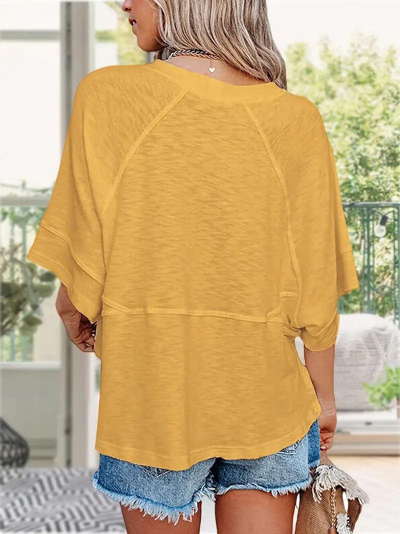 Melissa Oversized Half Sleeve Tee – Cute & Comfy Summer Essential