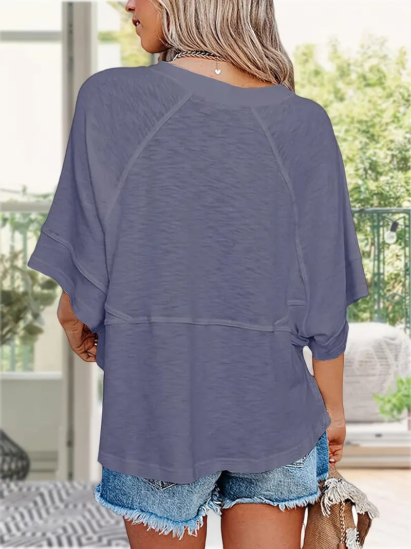 Melissa Oversized Half Sleeve Tee – Cute & Comfy Summer Essential