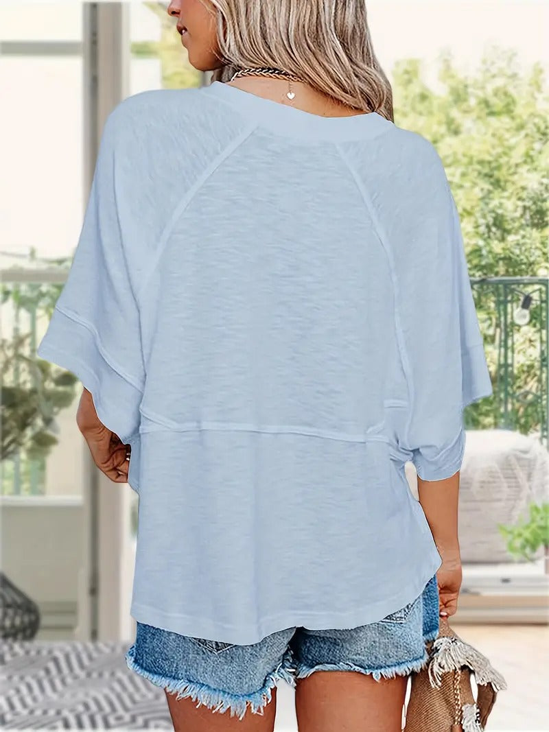 Melissa Oversized Half Sleeve Tee – Cute & Comfy Summer Essential