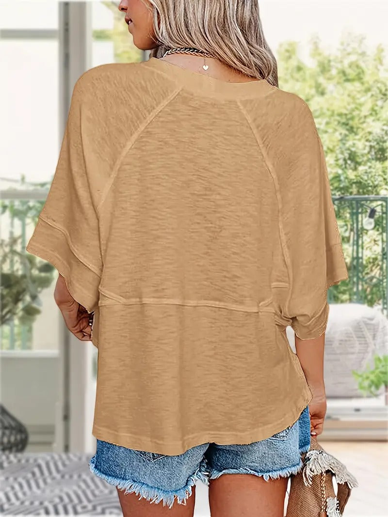 Melissa Oversized Half Sleeve Tee – Cute & Comfy Summer Essential