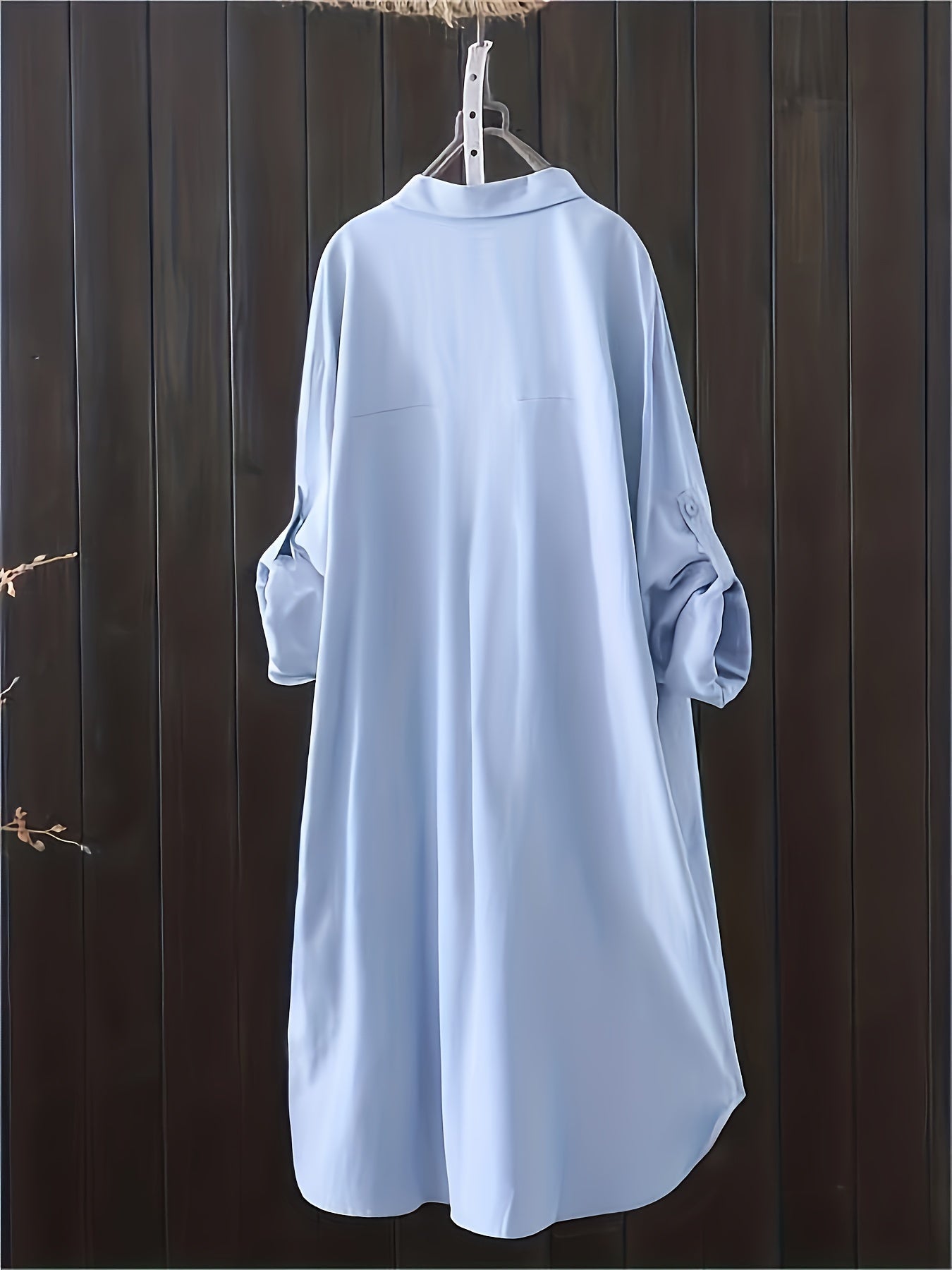 Megan Oversized Midi Shirt – Effortless Style in a Loose Fit