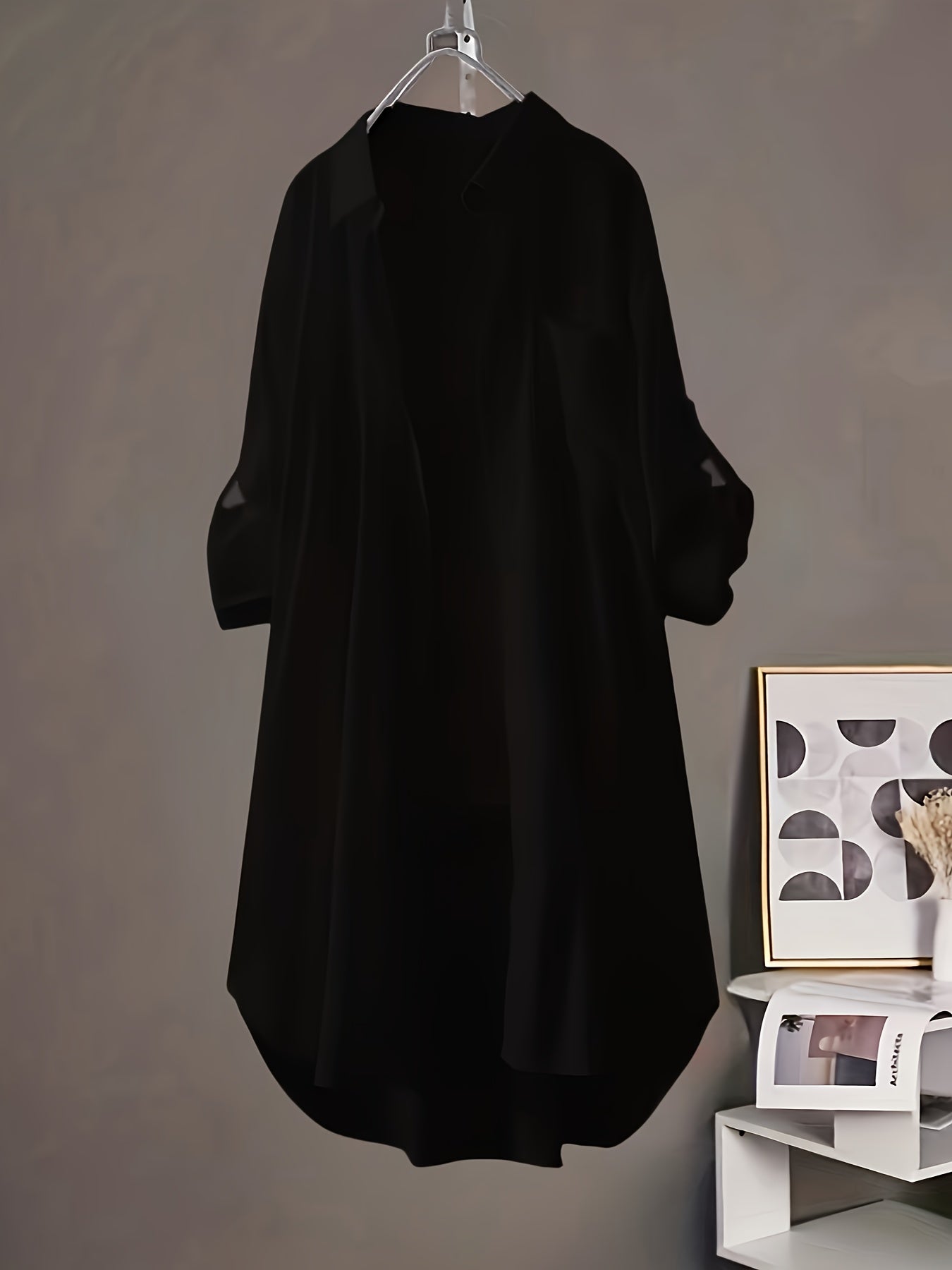 Megan Oversized Midi Shirt – Effortless Style in a Loose Fit