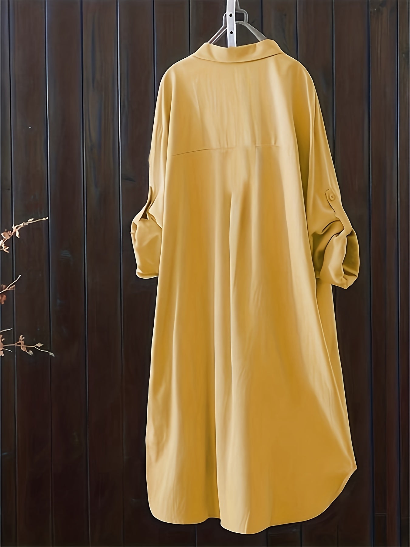 Megan Oversized Midi Shirt – Effortless Style in a Loose Fit