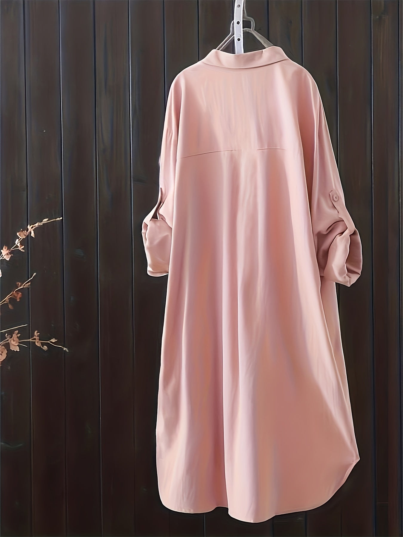 Megan Oversized Midi Shirt – Effortless Style in a Loose Fit
