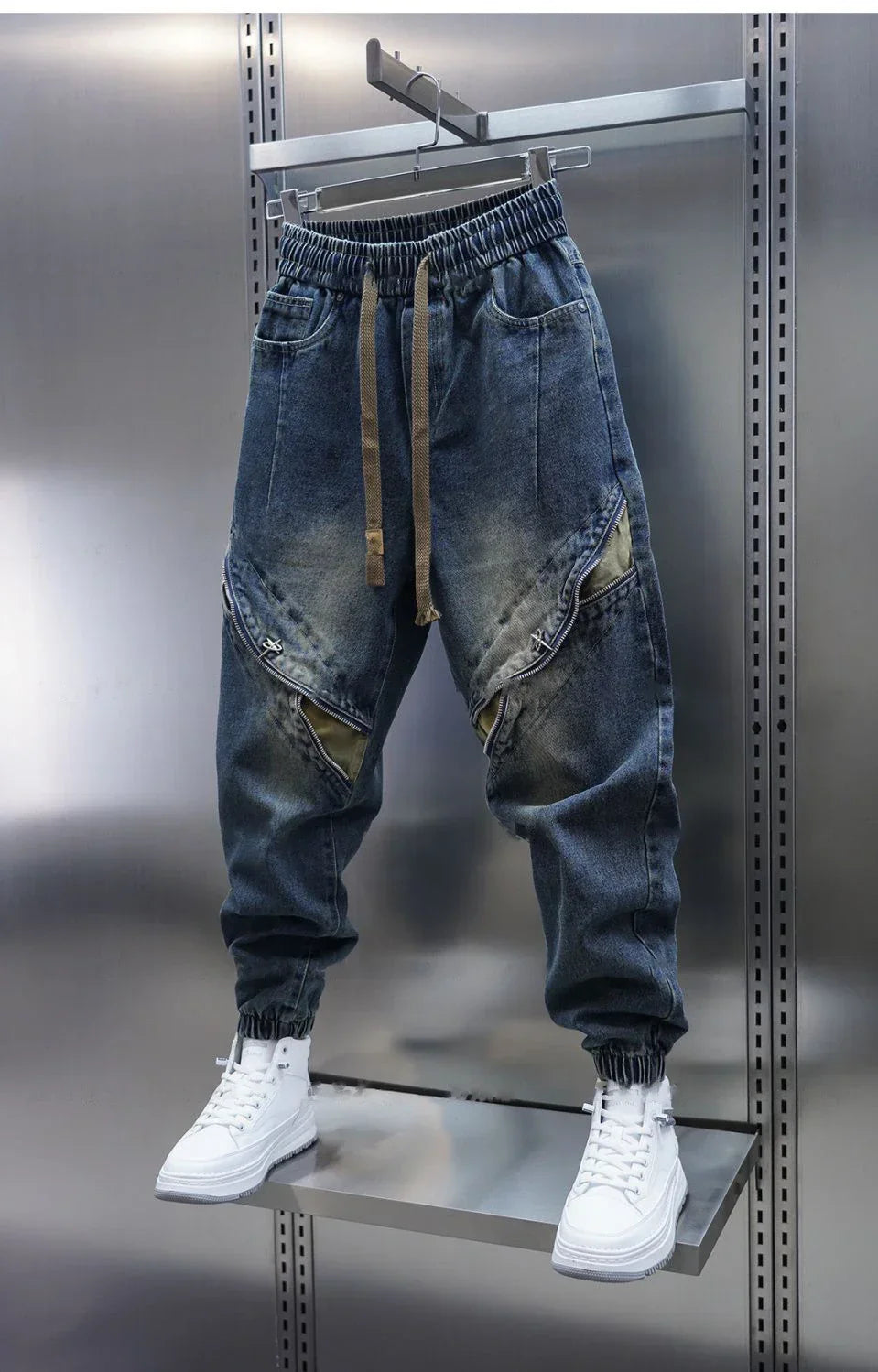 Reed Vintage Denim Trousers – Unmatched Comfort with a Belted Touch