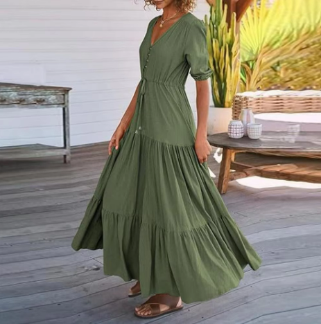 Alina Boho Maxi – Sunlit Style with Effortless Flow