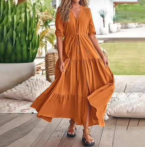 Alina Boho Maxi – Sunlit Style with Effortless Flow
