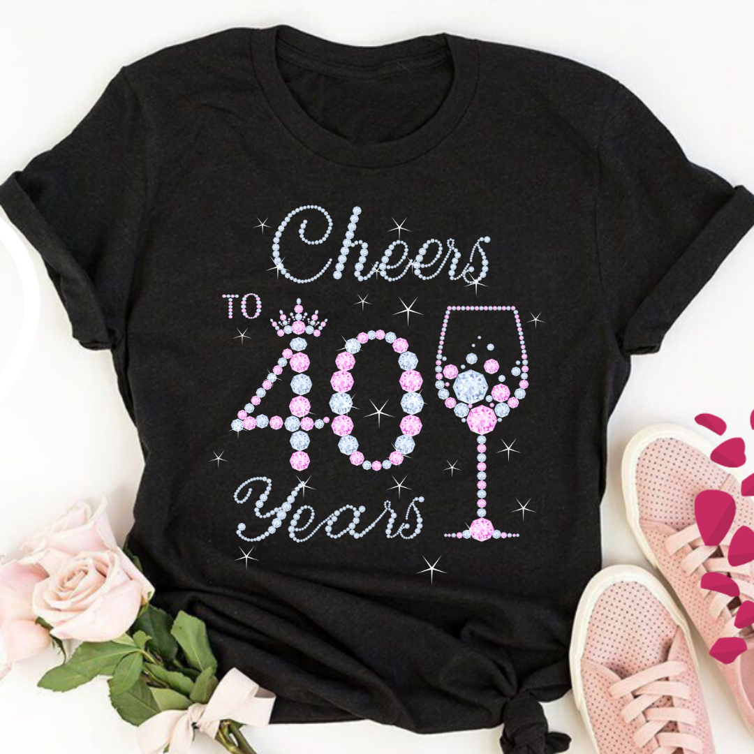 Cheers 40 Birthday Tee