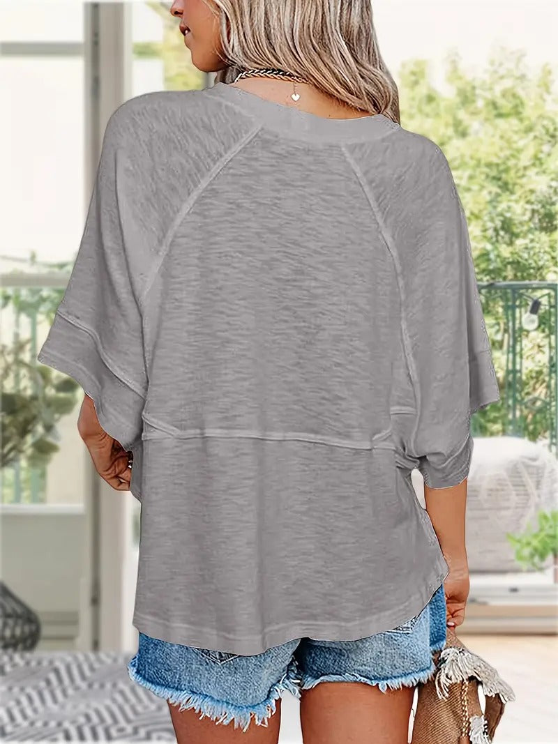 Melissa Oversized Half Sleeve Tee – Cute & Comfy Summer Essential