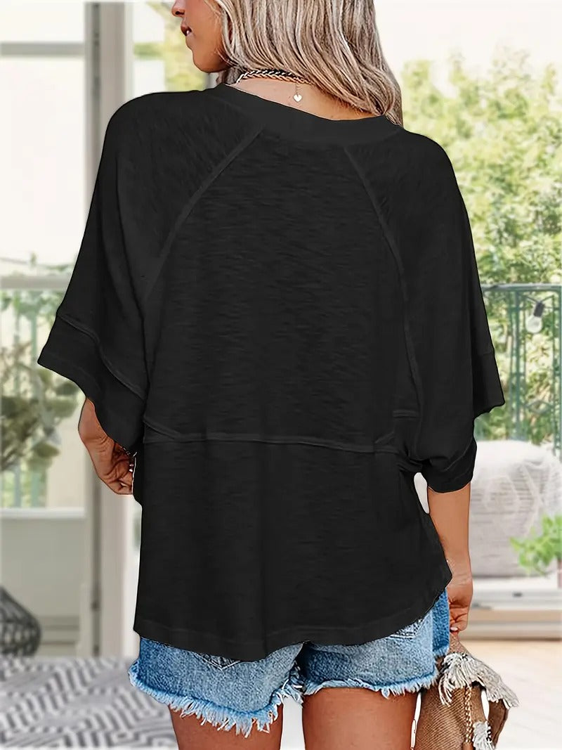 Melissa Oversized Half Sleeve Tee – Cute & Comfy Summer Essential