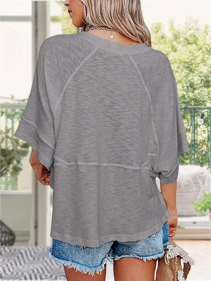 Melissa Oversized Half Sleeve Tee – Cute & Comfy Summer Essential