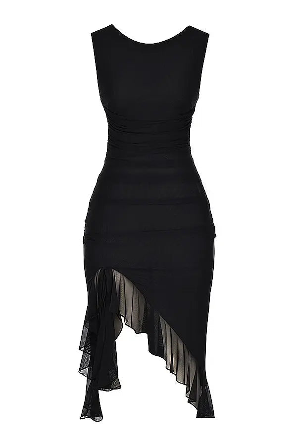 Amelia Breeze Dress – Light, Flowing Midi with Ruffle Detail