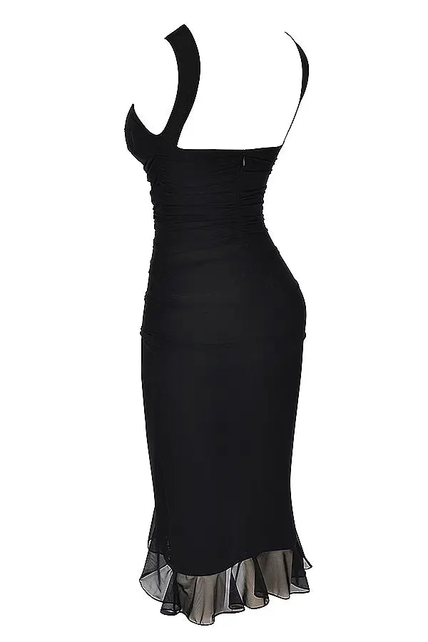 Amelia Breeze Dress – Light, Flowing Midi with Ruffle Detail