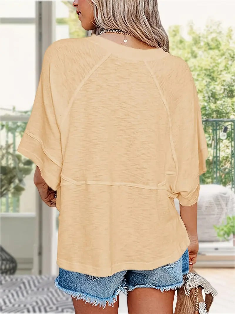 Melissa Oversized Half Sleeve Tee – Cute & Comfy Summer Essential