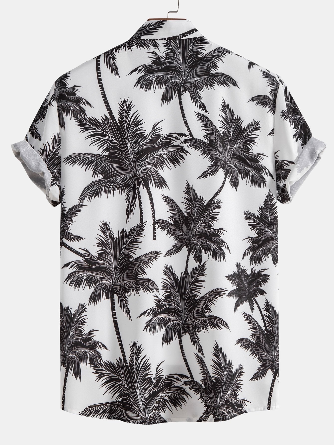 Eric Palm Tree Print Button Up Shirt & Swim Short