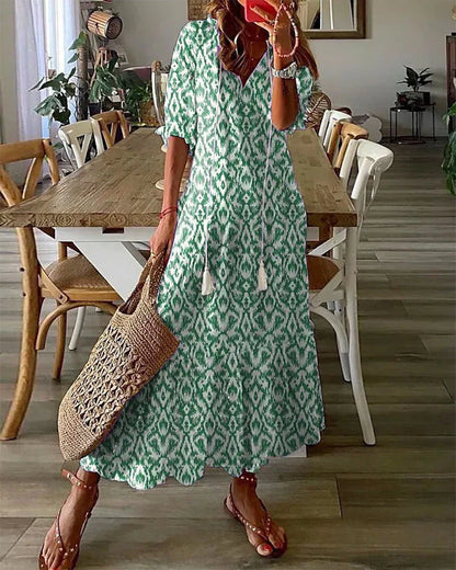Elara - Boho Tummy Coverage Dress