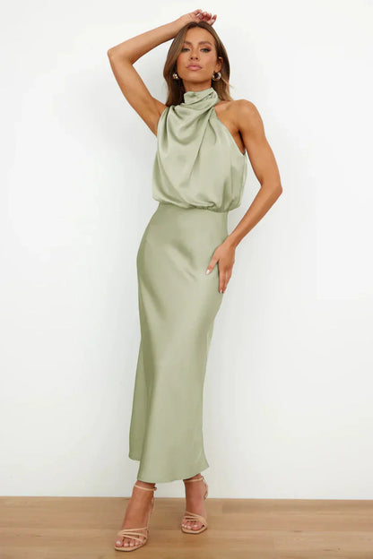 Vivienne Evening Dress – Timeless Satin with Graceful Flow