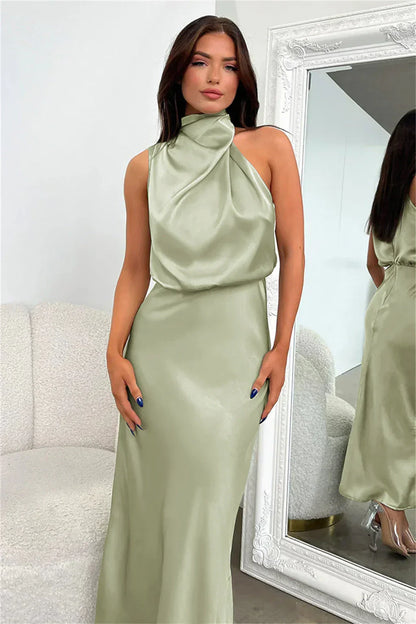 Vivienne Evening Dress – Timeless Satin with Graceful Flow