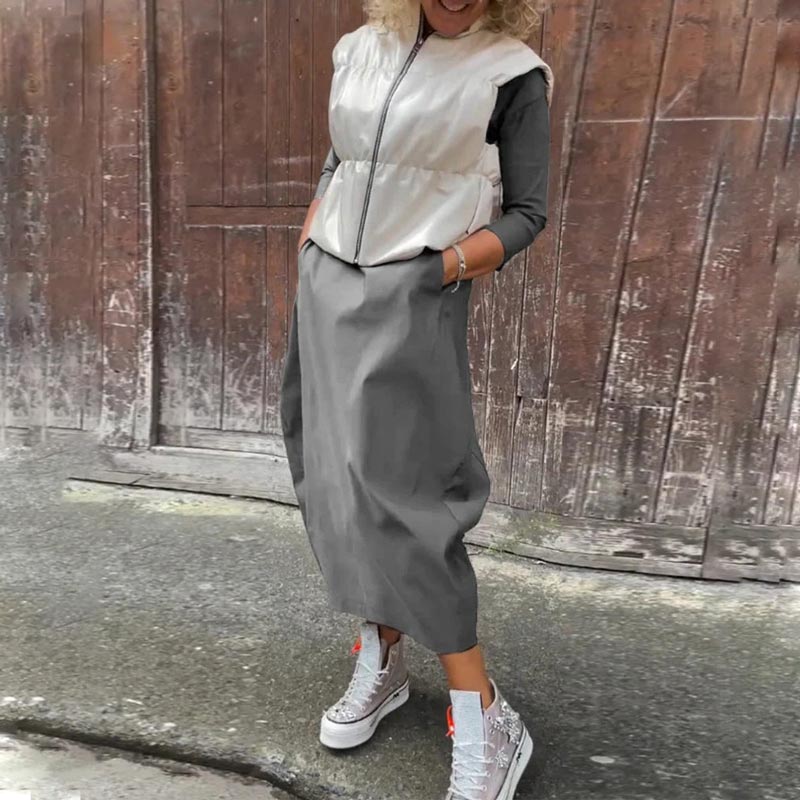Tilda Street Dress – Modern Cut with Handy Details