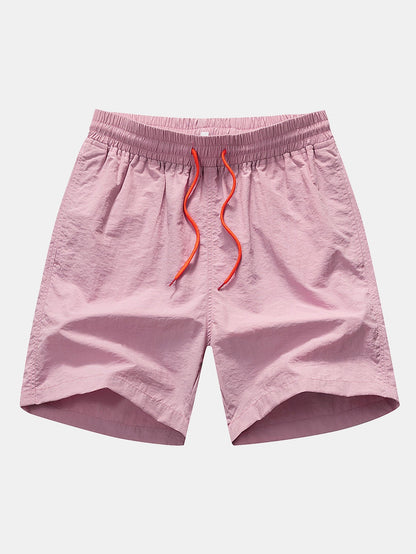 Jason Palm Tree Flamingo Print Button Up Shirt & Swim Shorts