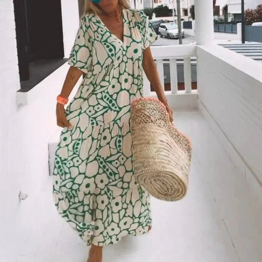 Nina Floral Maxi – Bright and Breezy Summer Style