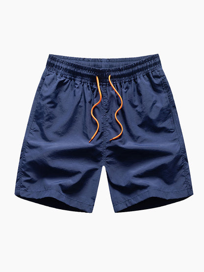 Kevin Brushstroke Print Button Up Shirt & Swim Shorts