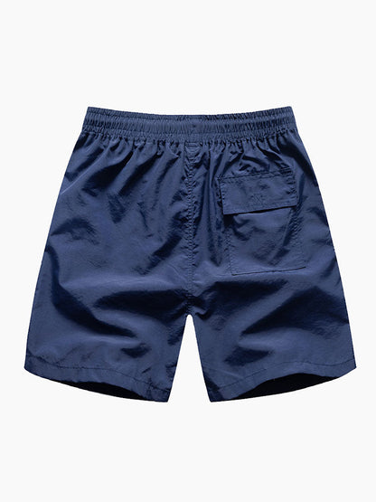 Kevin Brushstroke Print Button Up Shirt & Swim Shorts