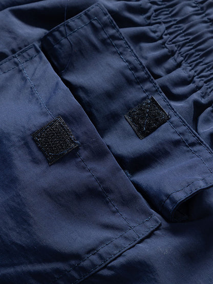 Kevin Brushstroke Print Button Up Shirt & Swim Shorts
