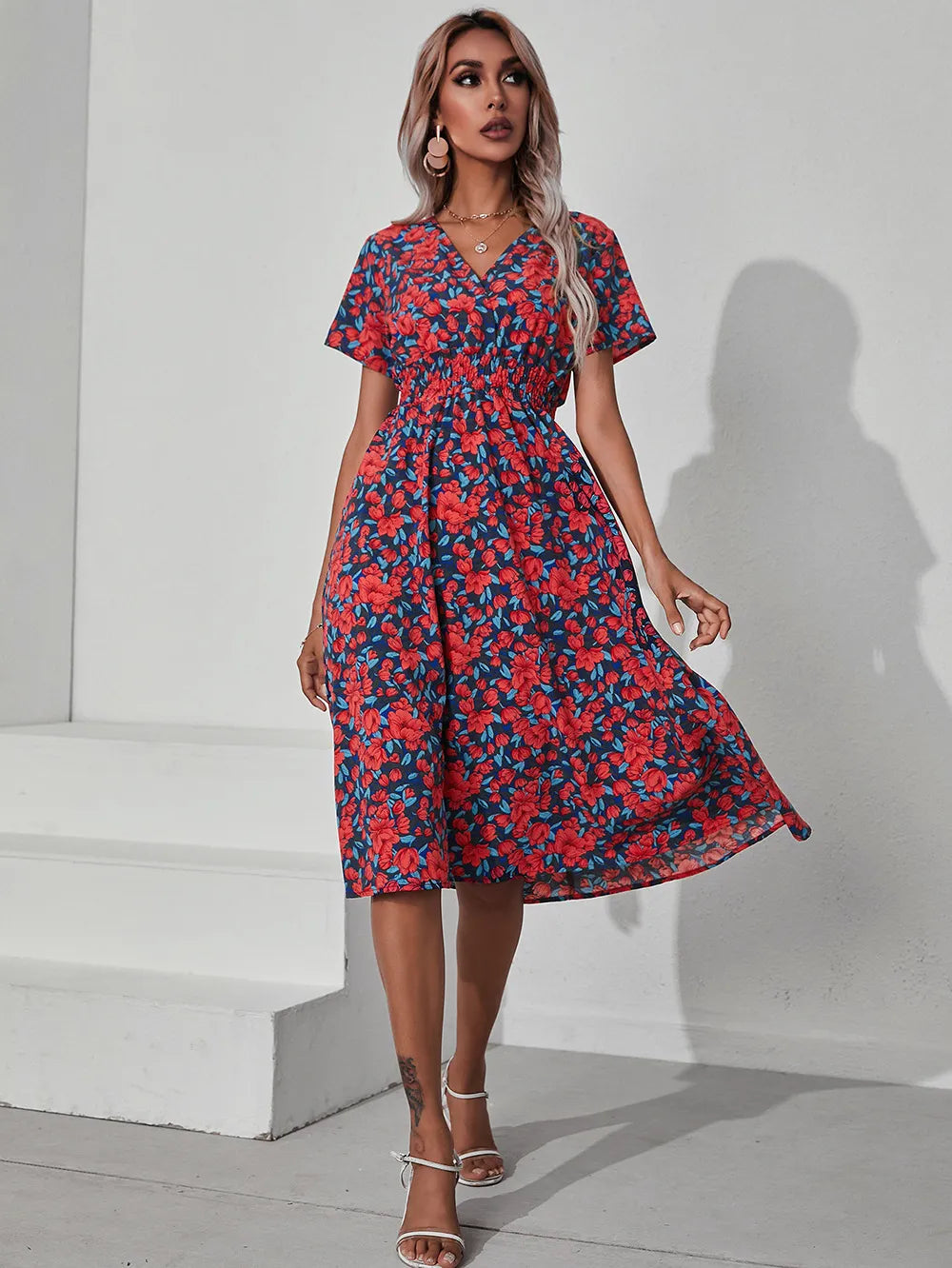 Luisa Floral Print Dress - Light Florals with a Feminine Touch