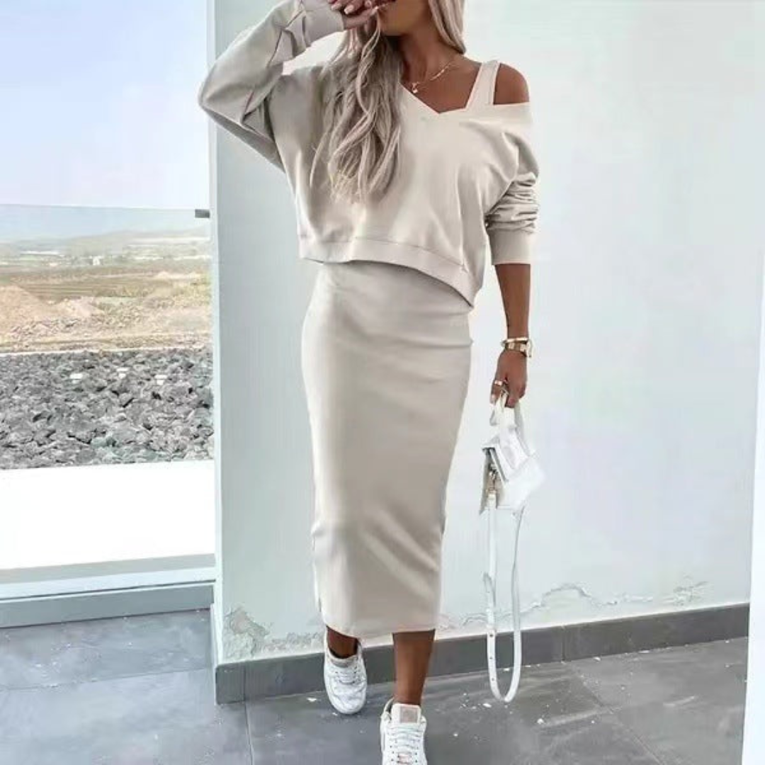 Clara Two-Piece Set – Clean Cut with Elegant Appeal
