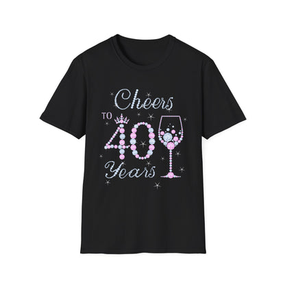 Cheers 40 Birthday Tee