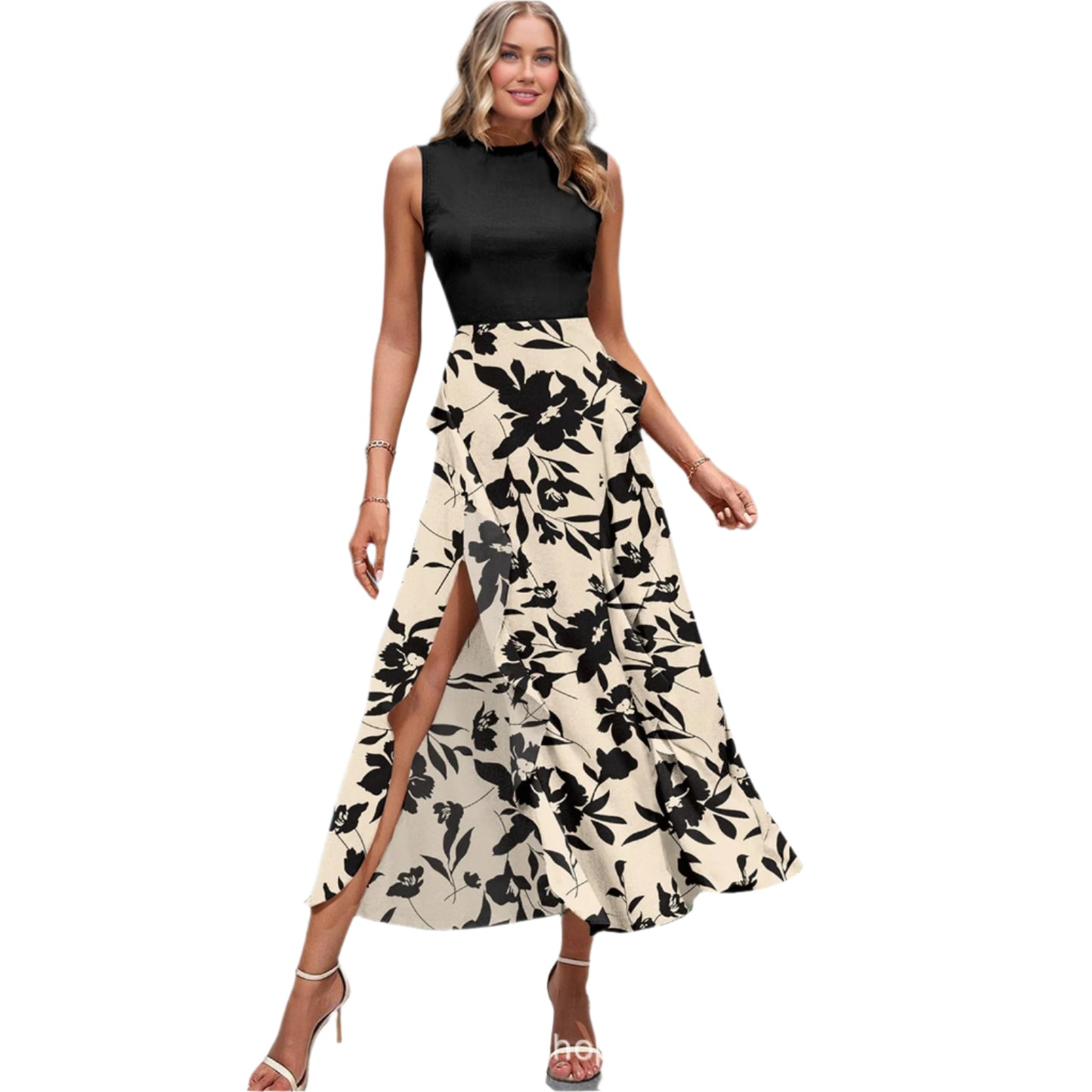 Maya Summer Bloom Dress – Feminine Flair with Playful Ruffles