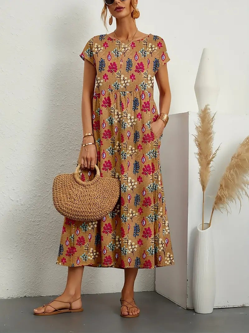 Amirah - Elegant Floral – Feminine Silhouette with Floral Sophistication