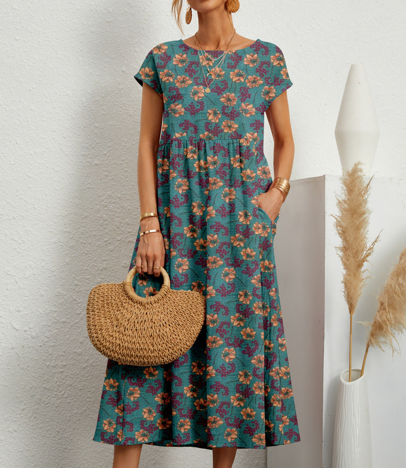 Amirah - Elegant Floral – Feminine Silhouette with Floral Sophistication
