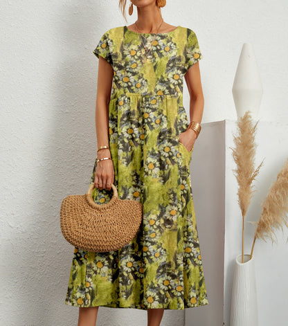 Amirah - Elegant Floral – Feminine Silhouette with Floral Sophistication