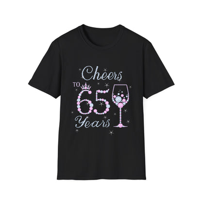 Cheers 65 Birthday Tee