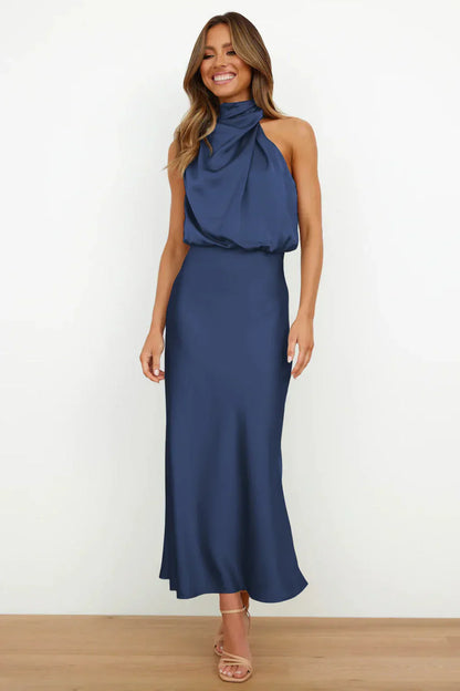 Vivienne Evening Dress – Timeless Satin with Graceful Flow
