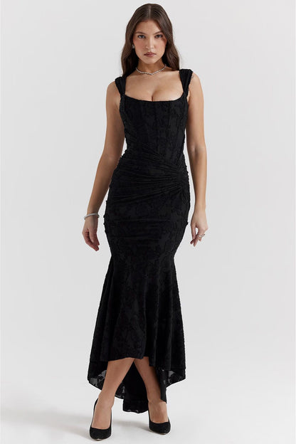 Callie Elegant Lace Detail Dress – Timeless Beauty in Every Stitch