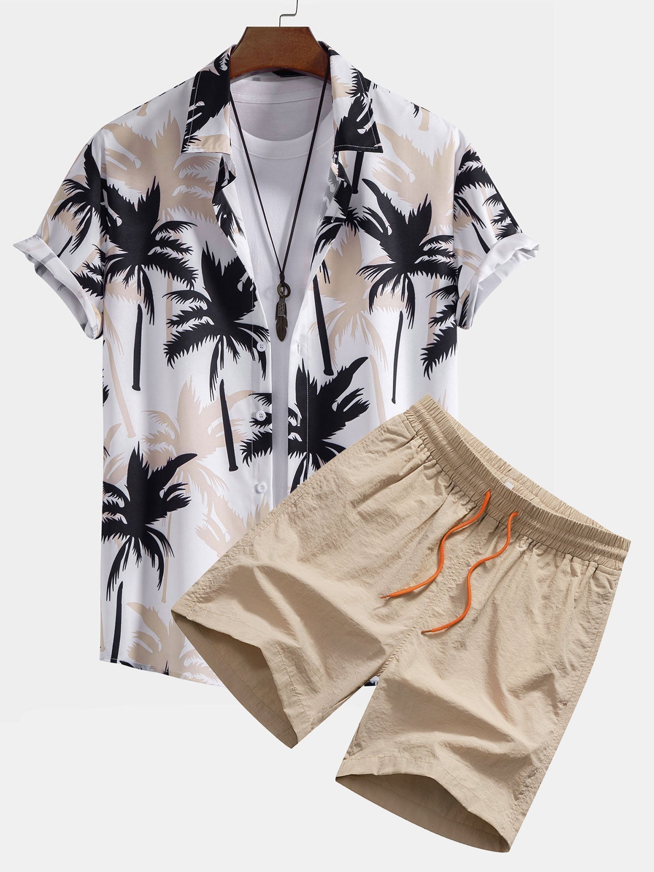 Justin Palm Tree Shirt & Swim Shorts – Effortless Island Style