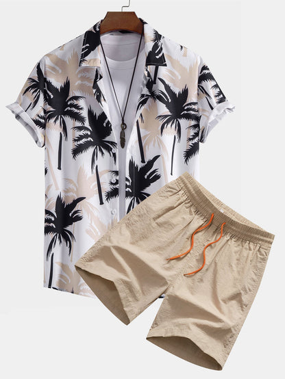Justin Palm Tree Shirt & Swim Shorts – Effortless Island Style
