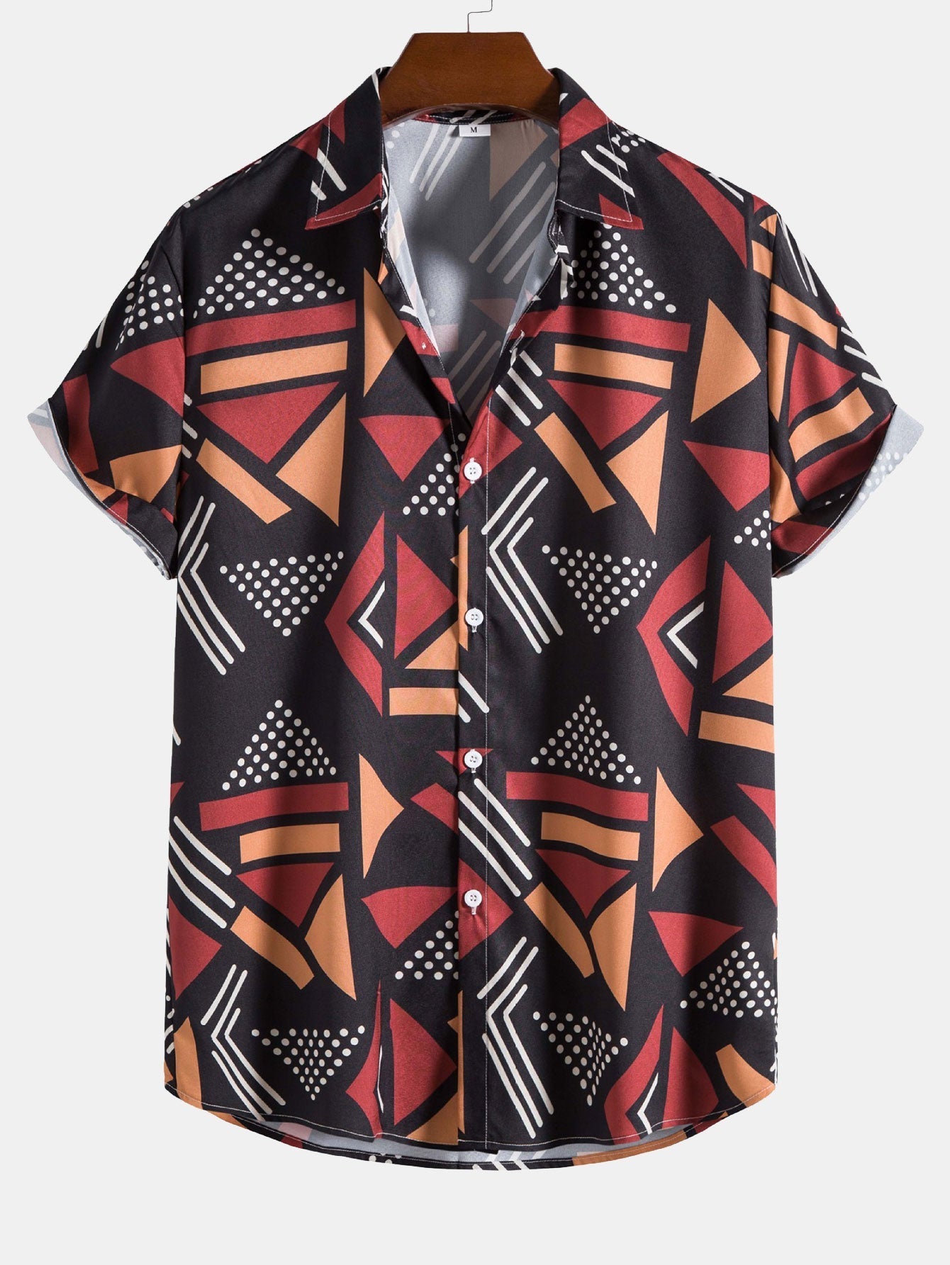Steven Geometric Print Shirt & Swim Shorts