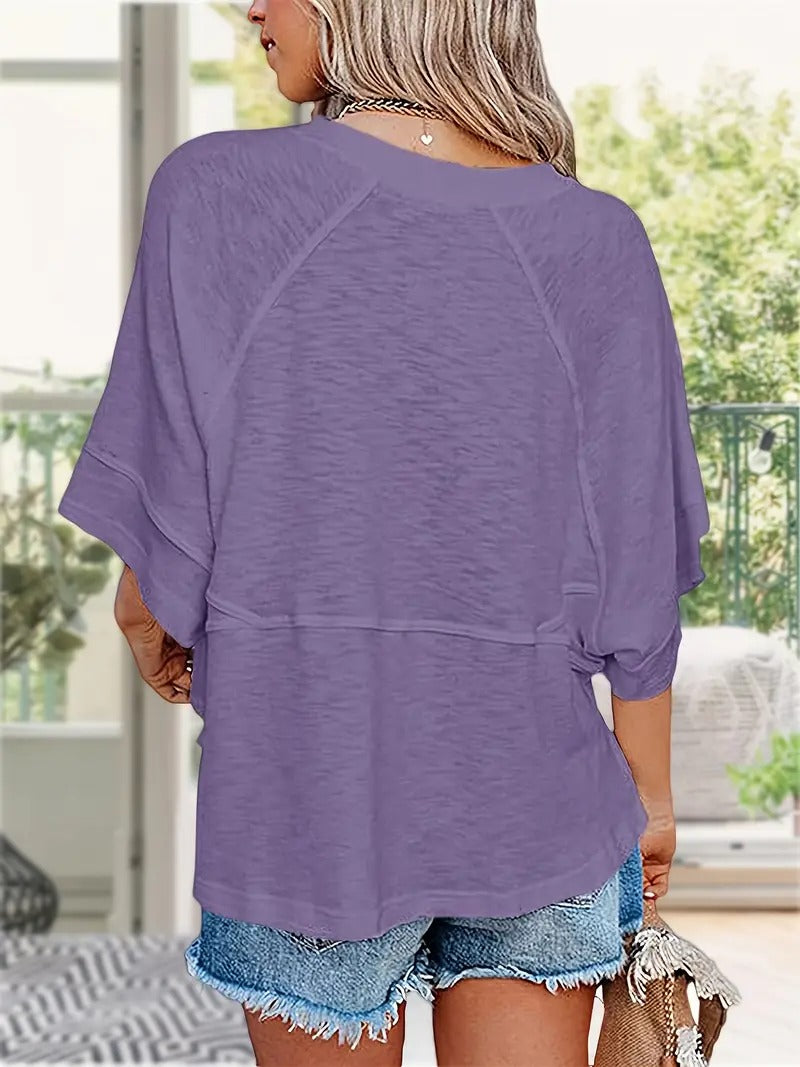 Melissa Oversized Half Sleeve Tee – Cute & Comfy Summer Essential