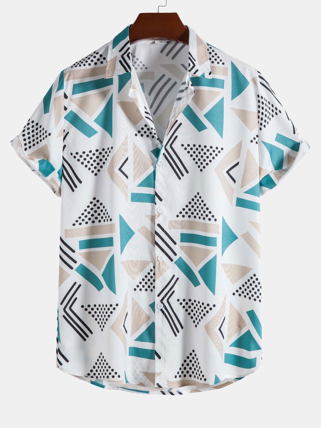Steven Geometric Print Shirt & Swim Shorts