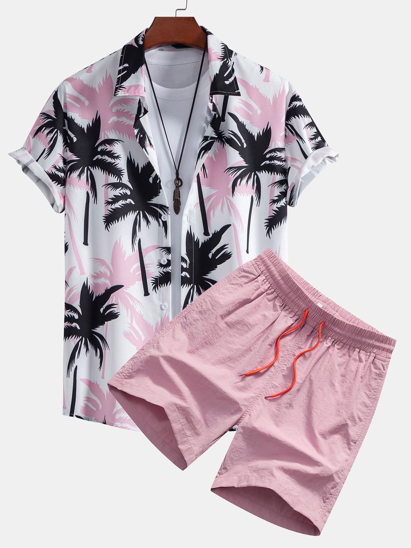 Justin Palm Tree Shirt & Swim Shorts – Effortless Island Style