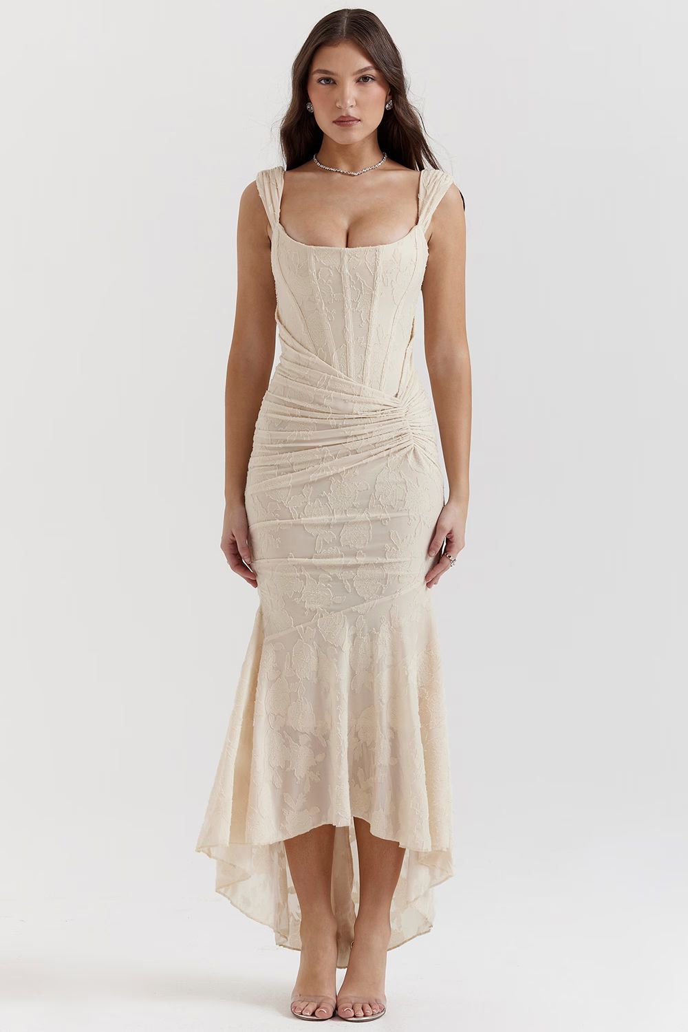Callie Elegant Lace Detail Dress – Timeless Beauty in Every Stitch