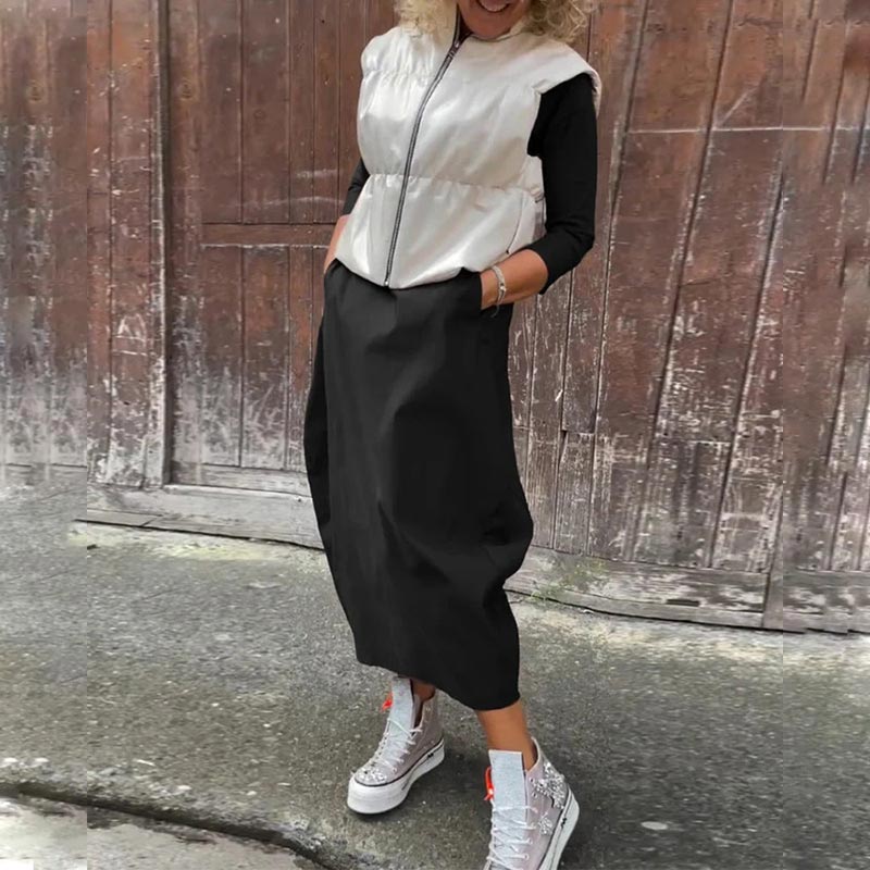 Tilda Street Dress – Modern Cut with Handy Details