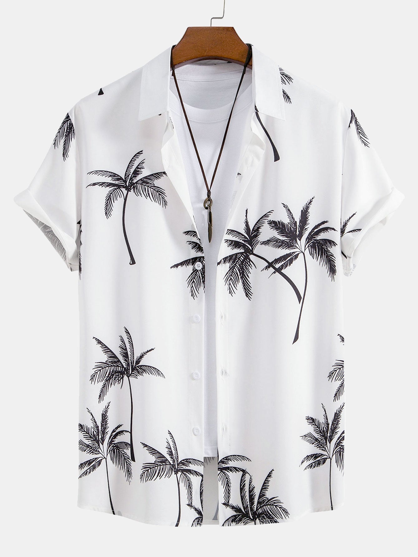 Joseph Palm & Stripe Set – Bold Mix Print Shirt & Swim Shorts Combo