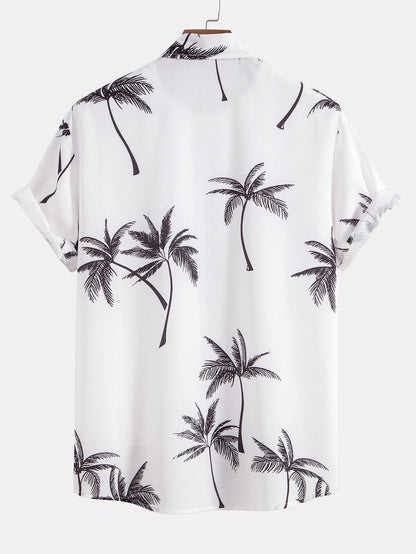 Joseph Palm & Stripe Set – Bold Mix Print Shirt & Swim Shorts Combo