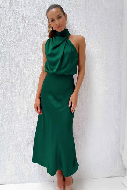 Vivienne Evening Dress – Timeless Satin with Graceful Flow